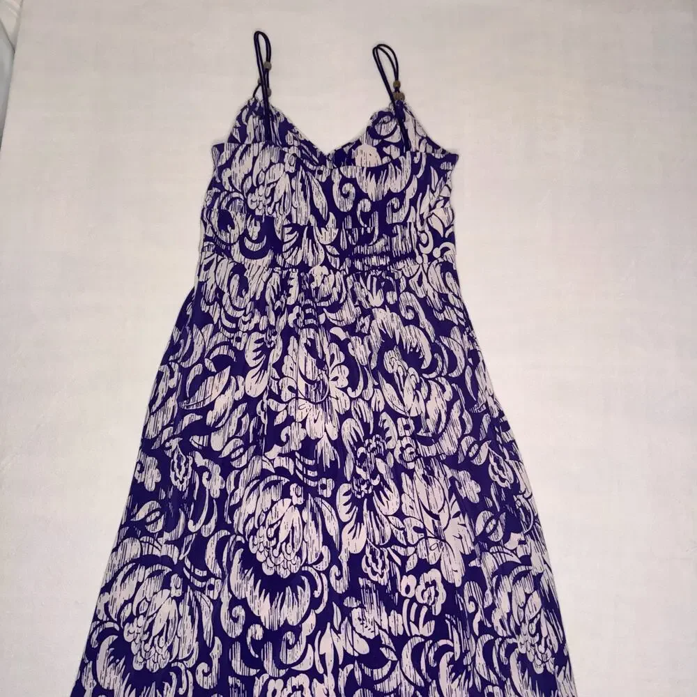 Purple White American Living 4 Maxi Dress - Picture 4 of 9